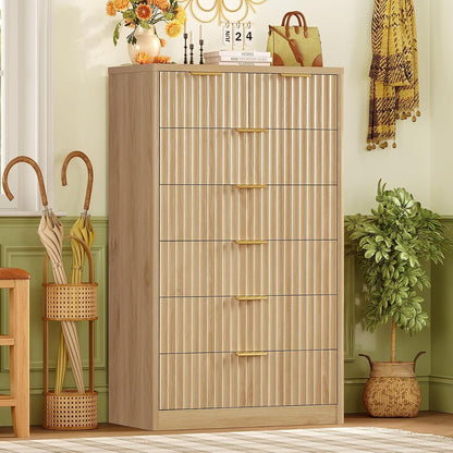 48" Tall Dresser for Bedroom with 7 Drawers
