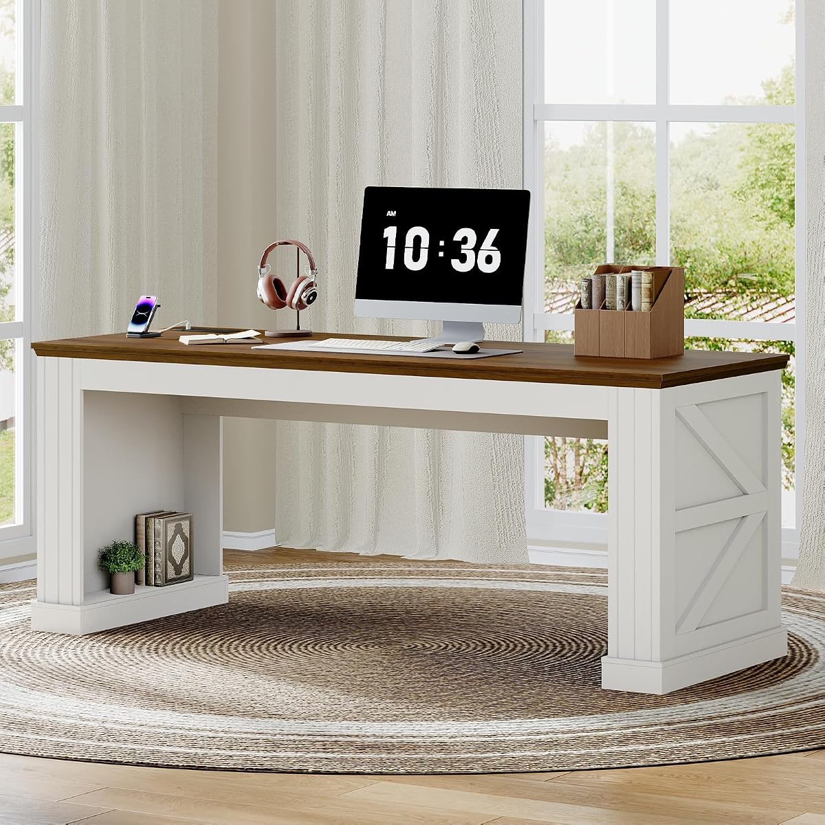63'' Farmhouse Executive Desk
