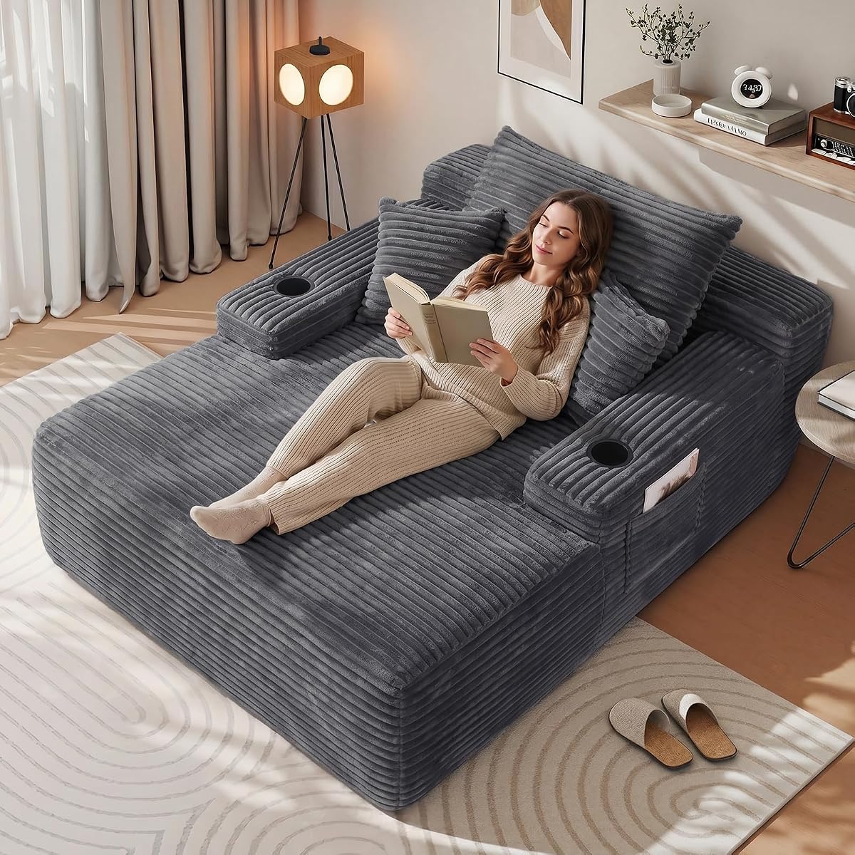 65" Boneless Chaise Lounge