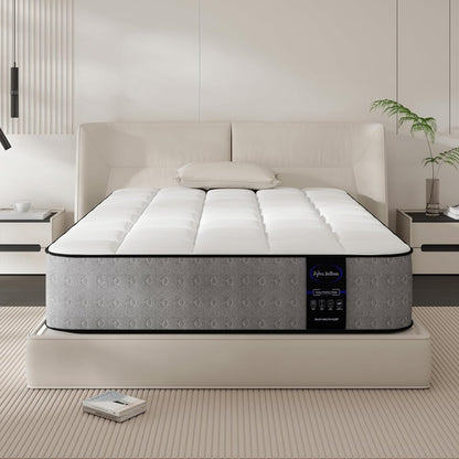 Luxury Twin Mattress, 8 Inch Hybrid Twin Size Mattress in a Box,Back Relief