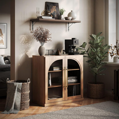 Modular Sideboard with Arched Glass Door