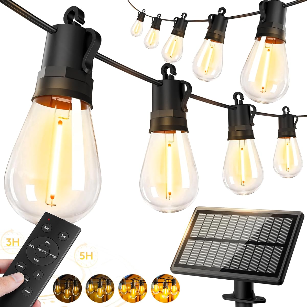 50ft-Solar-Powered-Lights-Outdoor-Waterproof-String