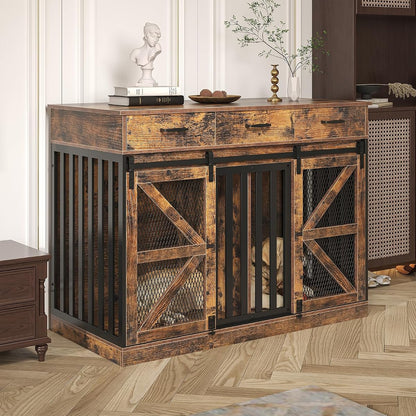 Dog Crate Furniture for Large Dog or 2 Small Dogs