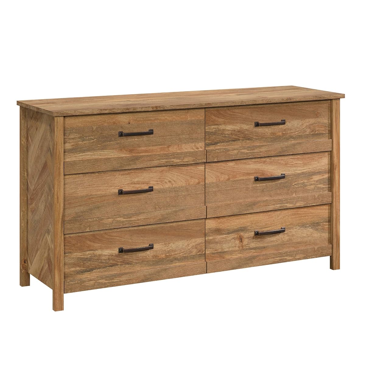 Cannery Bridge 6 Drawer Dresser Bedroom Dresser Chest of Drawers Wooden, in Sindoori Mango