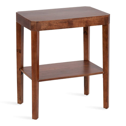 Talcott Mid-Century Side Table, 22 x 14 x 26, Walnut Brown, Modern End Table for Storage and Display