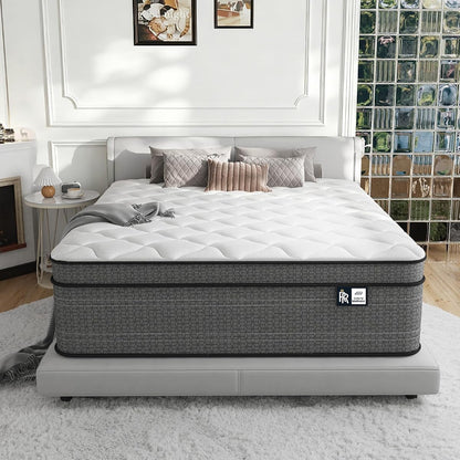 Full Size Mattress 10 Inch, Firm Hybrid Mattress, CertiPUR-US