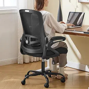 Ergonomic Office Chair Desk Chair with Adjustable Lumbar Support, view 2