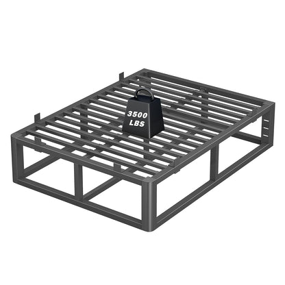 Steel King Bed Frame with Rounded Corners