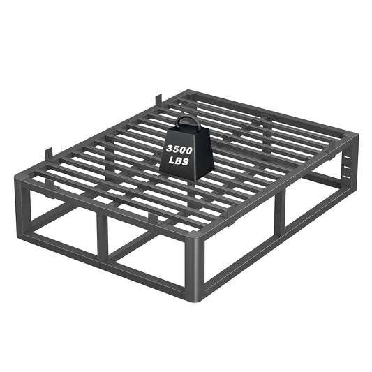 Steel King Bed Frame with Rounded Corners