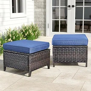 Outdoor Ottoman Set of 2, view 2