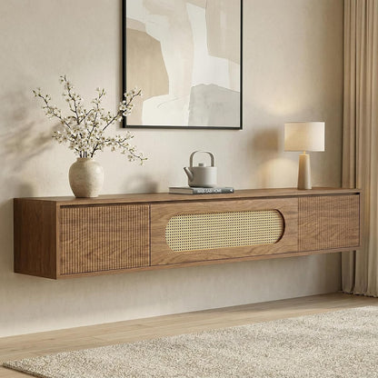 71'' Floating TV Stand Wall Mounted, Large Floating TV Stand
