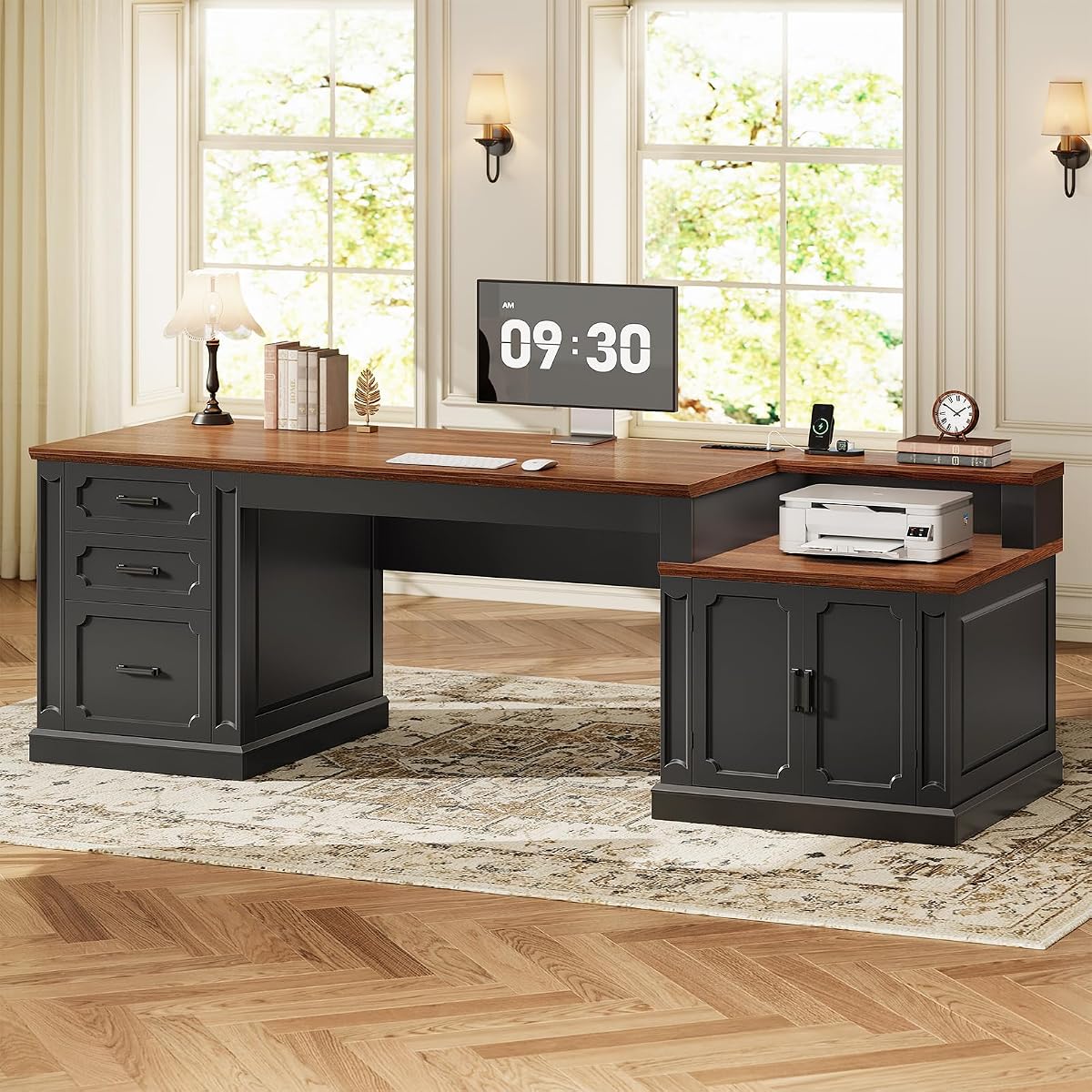 Farmhouse 70.9" Executive Desk