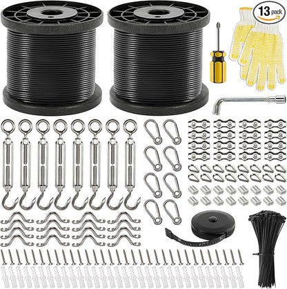 400 Ft String Light Hanging Kit Outdoor, view 2
