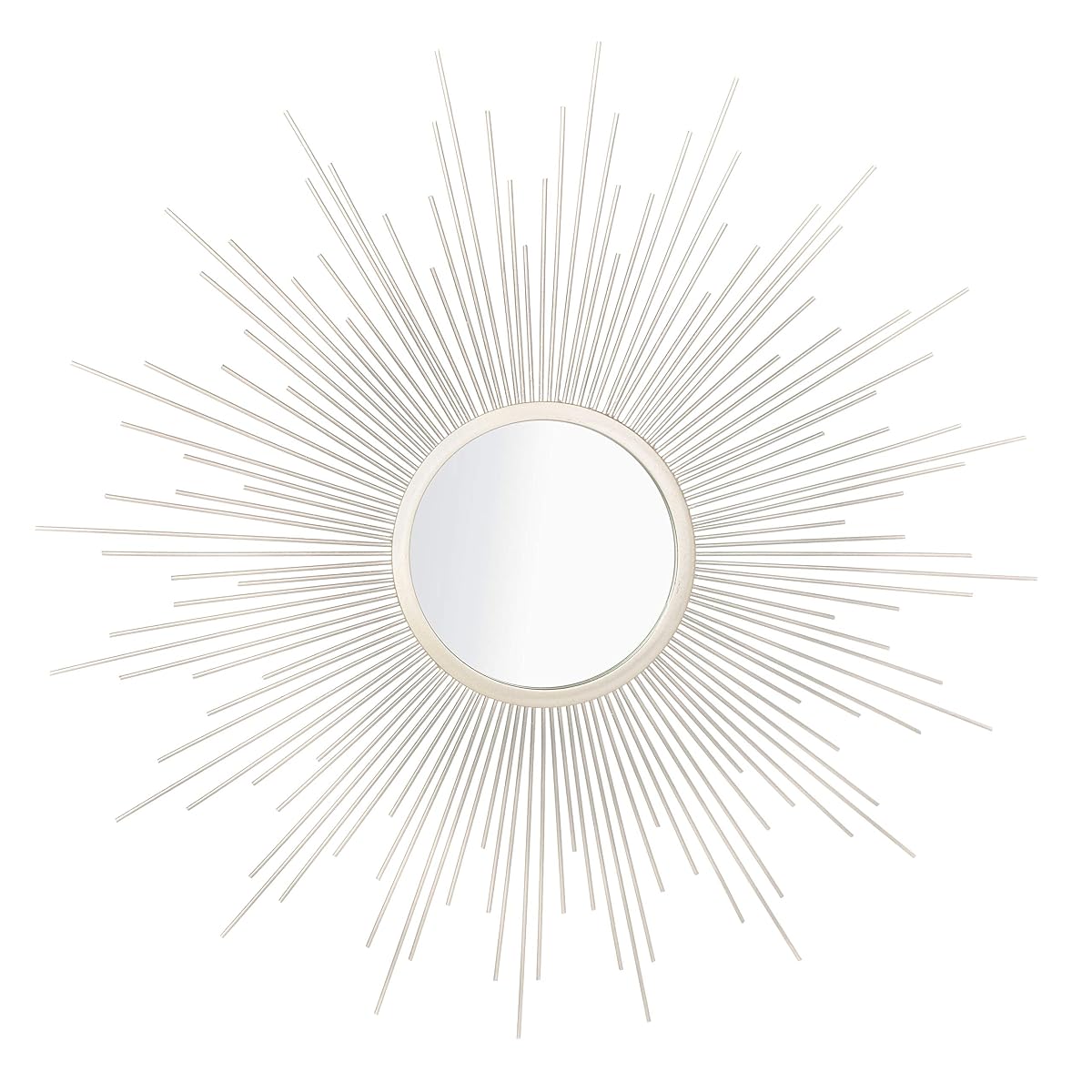 Safavieh Home Collection Alves 30-inch Champagne Sunburst Round Mirror