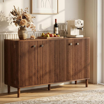 55'' Large Fluted Sideboard Buffet Cabinet