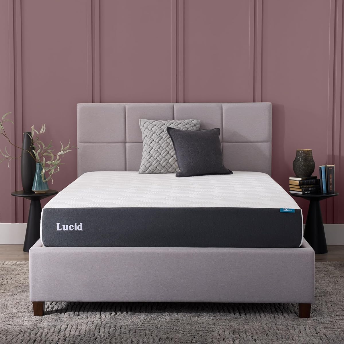 ® 10" Firm Gel Memory Foam Mattress – Bamboo Charcoal & Cooling Gel –
