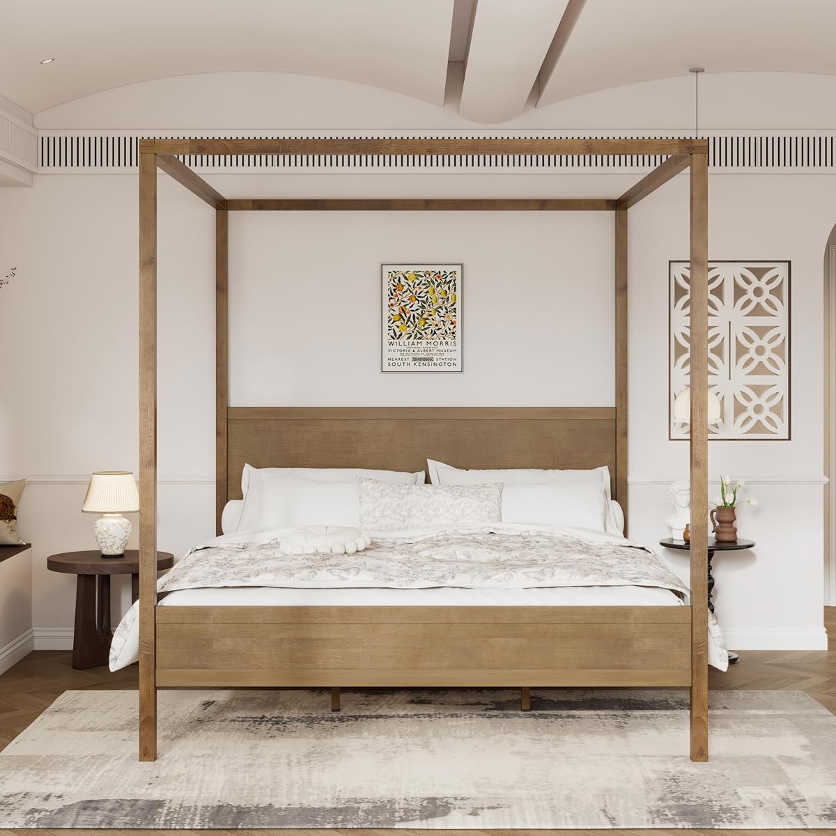Gana Classic Canopy Bed Frame King Size