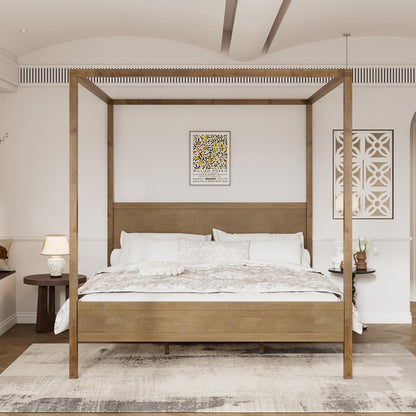 Gana Classic Canopy Bed Frame King Size