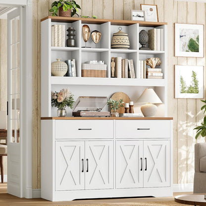 Bookshelf and Bookcase, 5 Tier Floor Standing Bookshelves