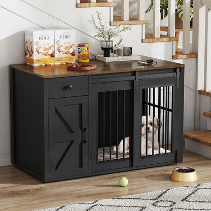 44" Dog Crate Furniture, Dog Kennel (44" Left Facing Door)