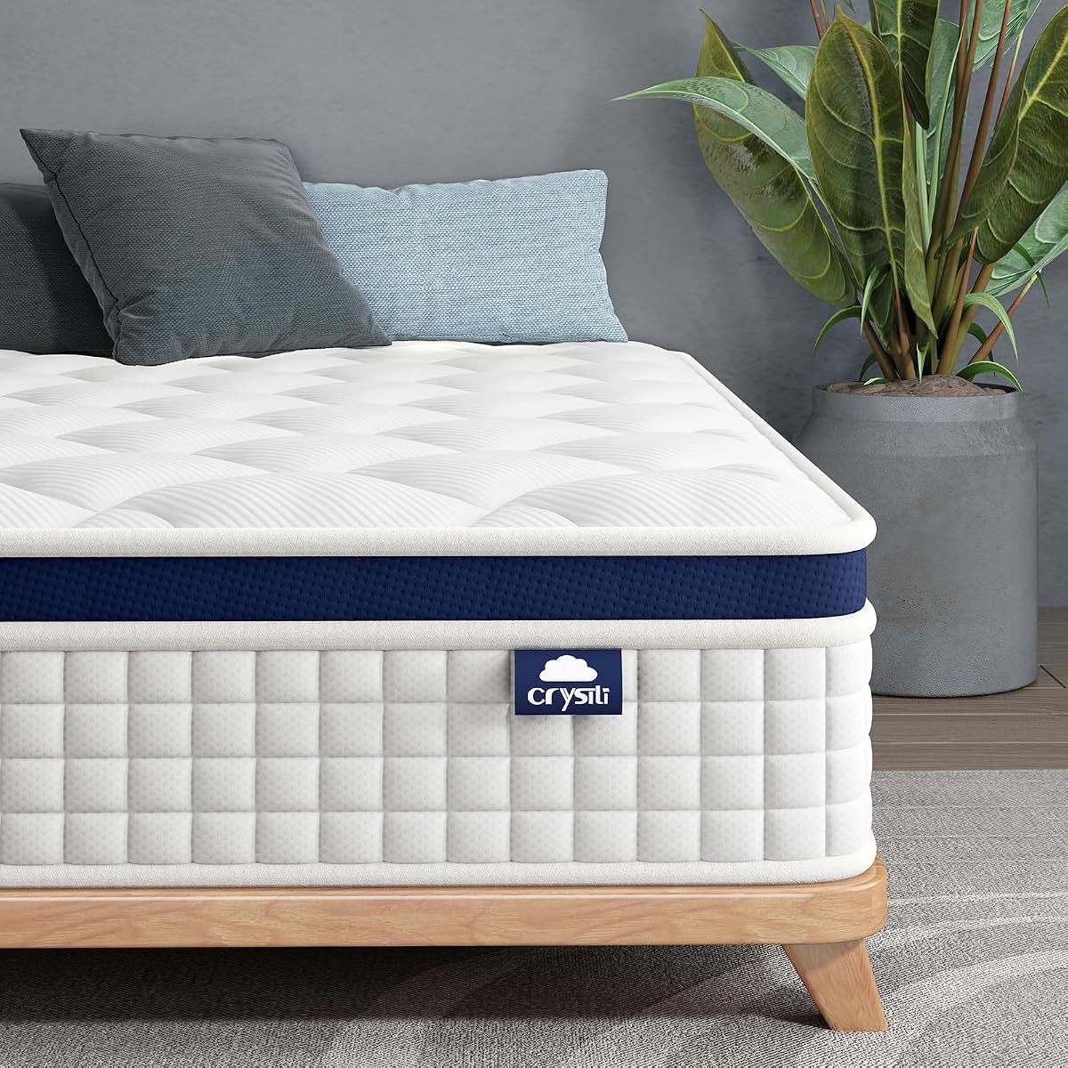 Medium Firm Hybrid Mattress, Bed in a Box, Full Mattress 12 Inch
