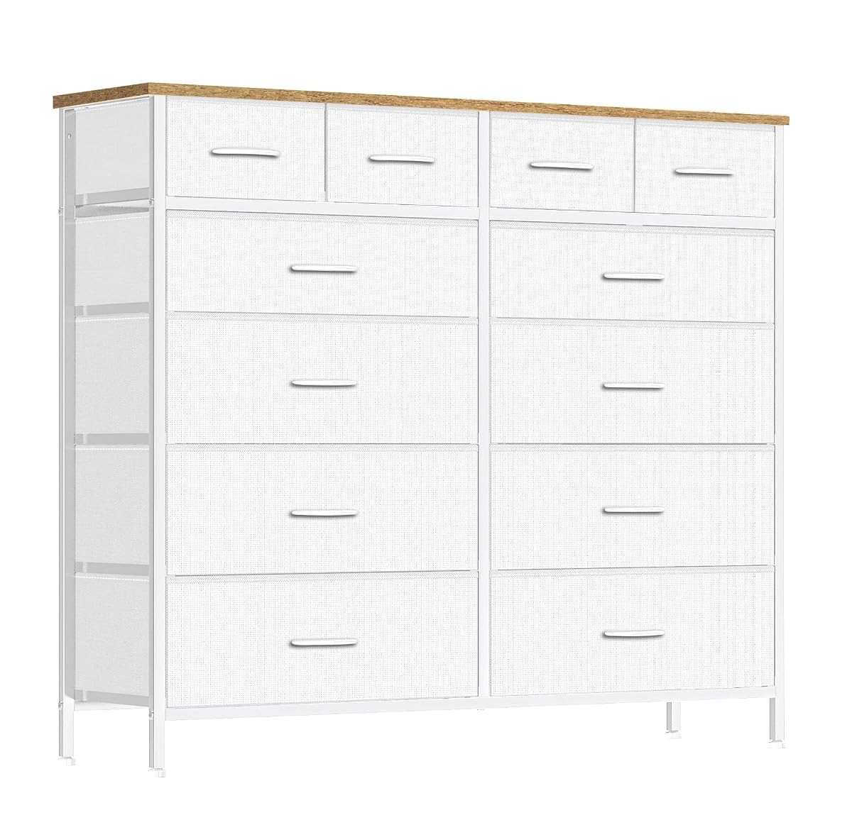 12 Drawers Dresser for Bedroom, Compact Chest of Drawers