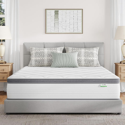 Twin Mattress in a Box, 10 Inch Twin Mattress Hybrid, Comfort Sleep