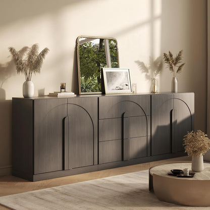 Bijou 3-Piece Modular Sideboard Buffet Cabinet - Ebony