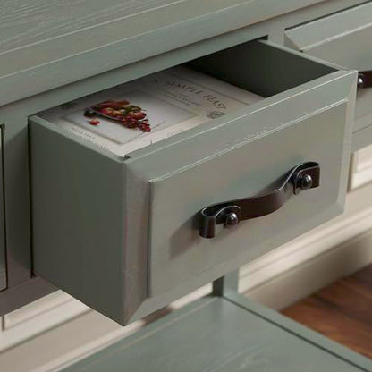 Safavieh Home Collection Aiden Ash Grey 3-Drawer Bottom Shelf Console Table