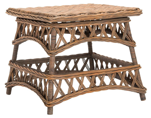 SAFAVIEH Home Collection Sora Natural Wicker Accent Table