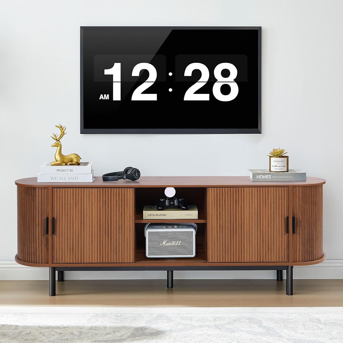 63" Fluted TV Stand for 65/70 Inch