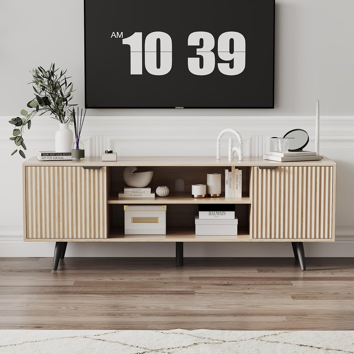 Modern TV Stand with Storage Cabinet