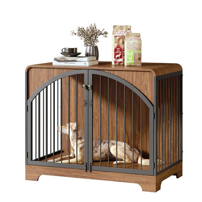 40" Farmhouse Dog Crate Furniture for Large/Medium Dogs