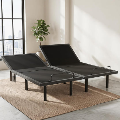 Split King Adjustable Bed Frame Electric Base, Head & Foot Incline