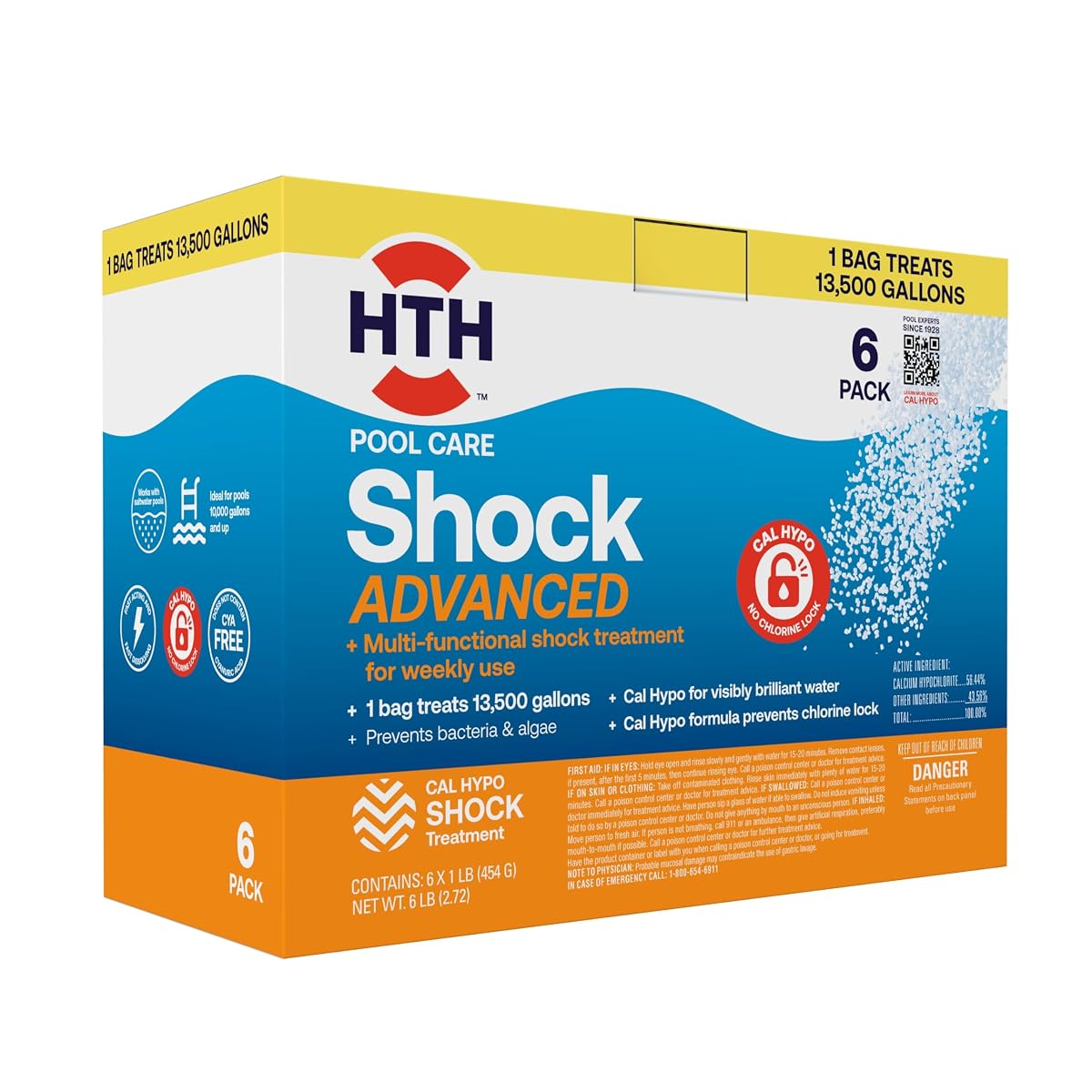 52036R, Pool Care Shock Advanced, 6 Pack
