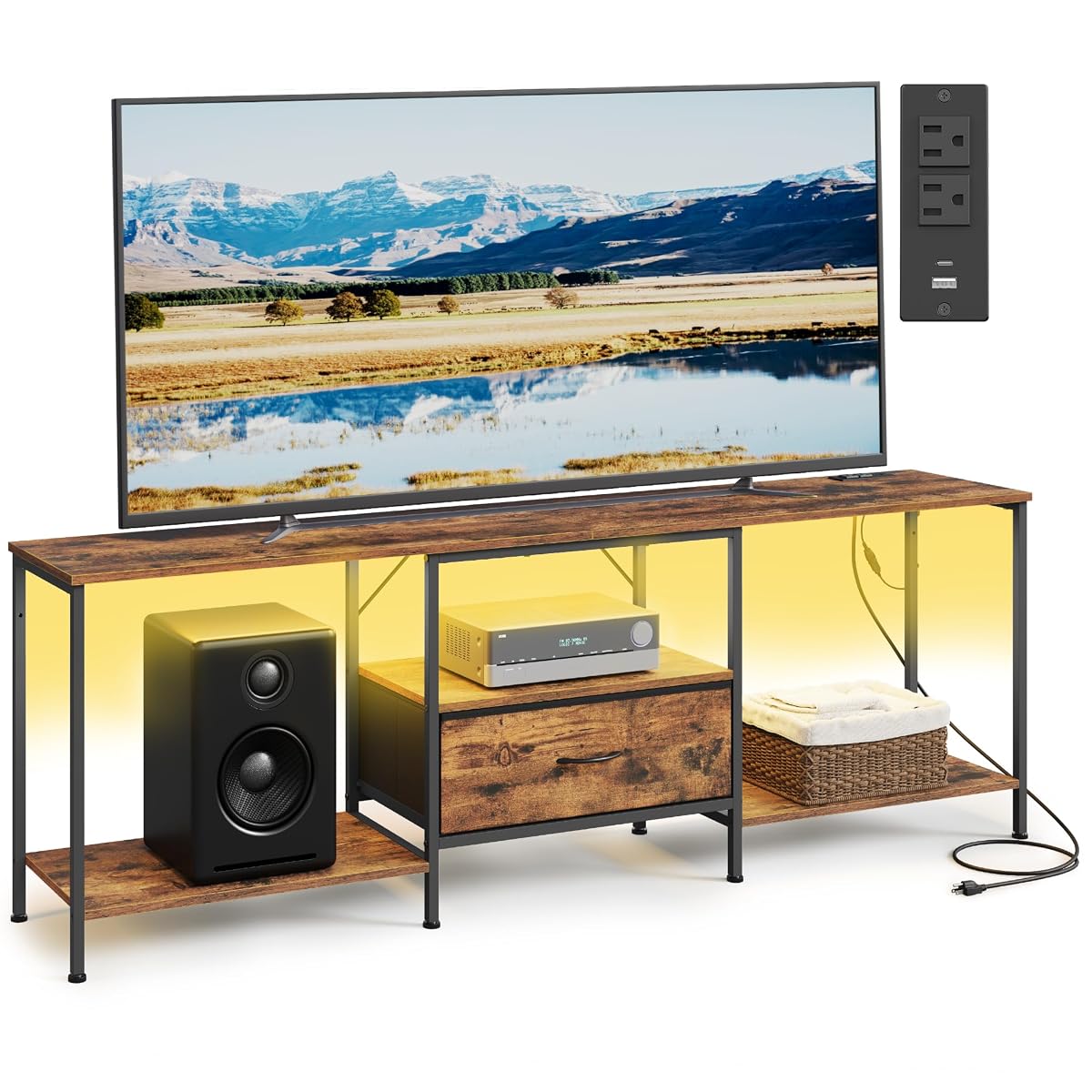 TV Stand for TVs Up to 80 Inches