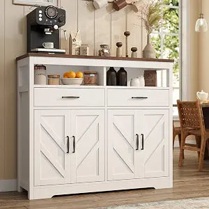 Sideboard Buffet Cabinet with Storage & Shelves, view 2