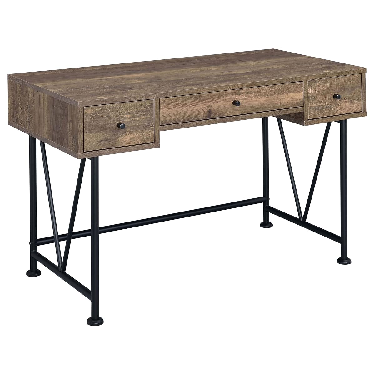 Coaster Furniture Analiese Farmhouse 3 Drawer Home Office Writing Desk Black