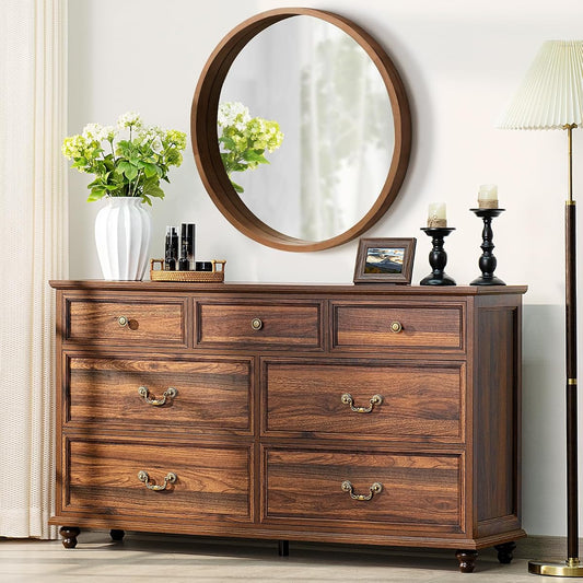 Farmhouse 54" 7 Drawers Dresser for Bedroom