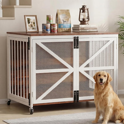 39" Dog Crate Furniture for Small Medium Breed
