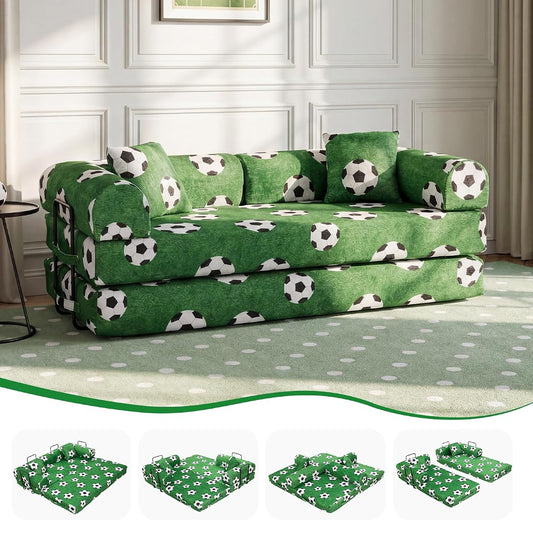 5-in-1 Convertible Sofa Bed 79" Boneless Couch Loveseat for Small Space