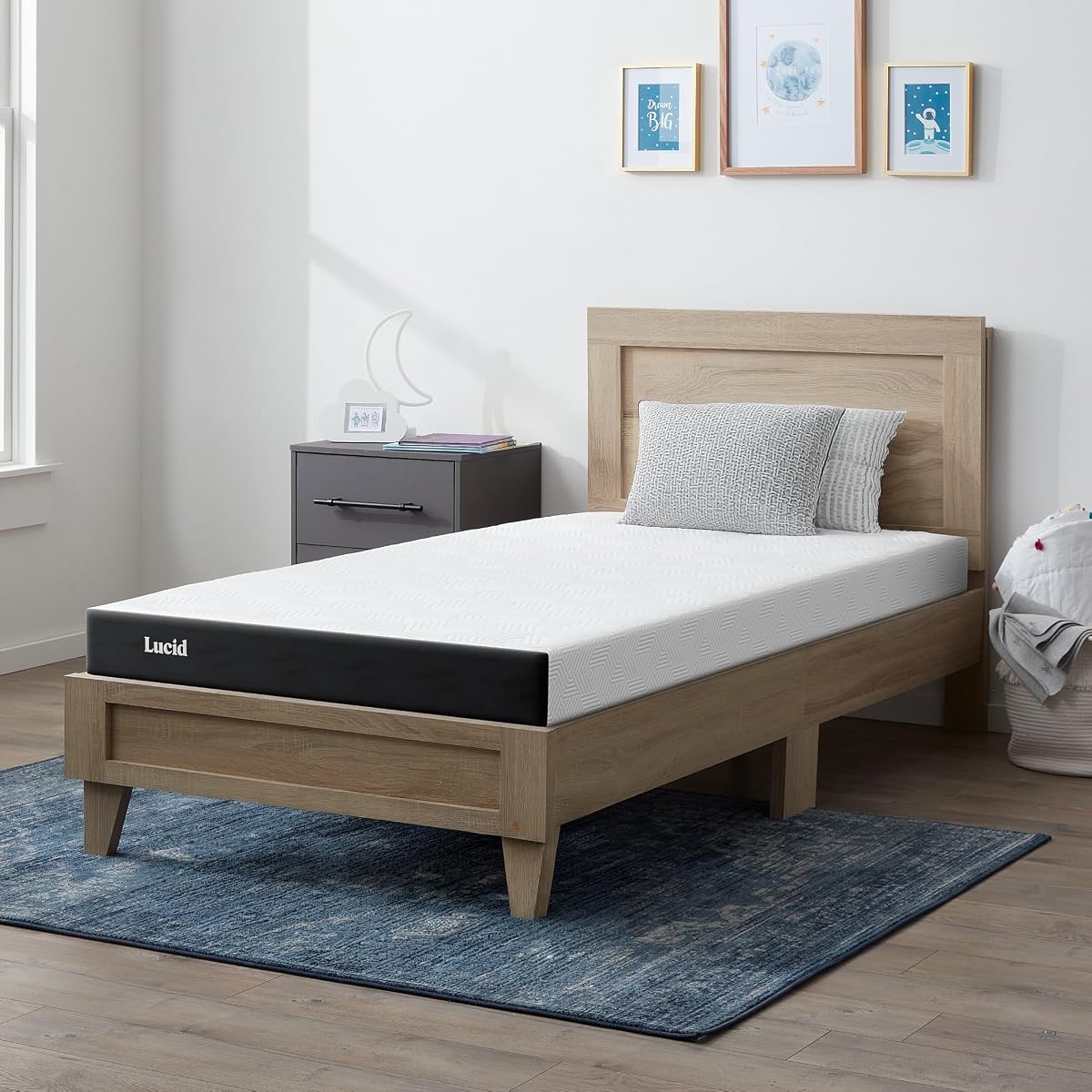 ® 5" Firm Gel Memory Foam Mattress – Bamboo Charcoal & Cooling Gel – Fiberglass