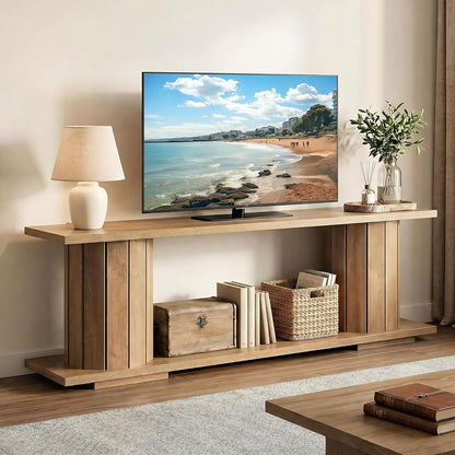 Farmhouse Wooden TV Stand for 60/65/70 Inch TVs