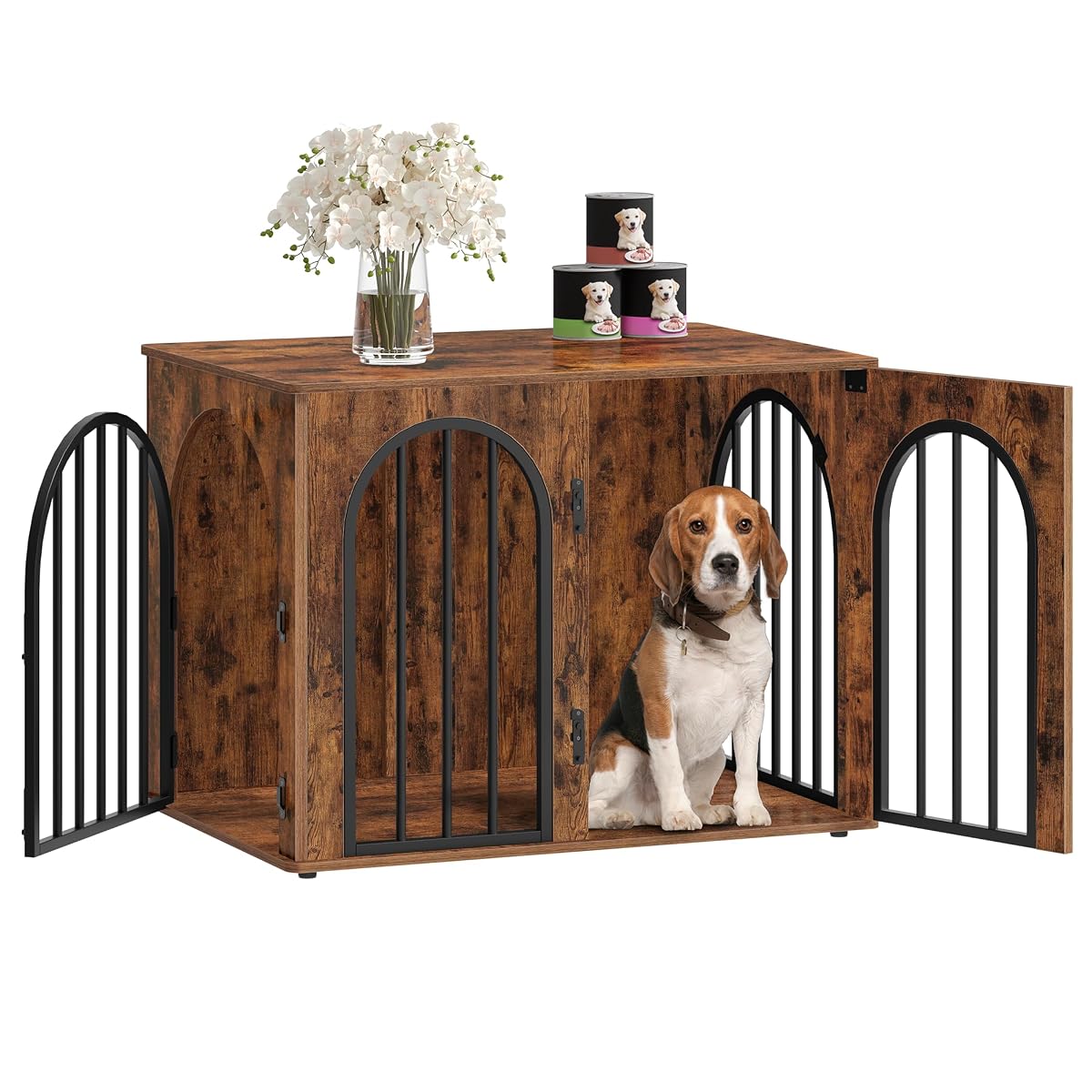 31.5 in Dog Crate Furniture,Dog Kennel Indoor for Small/Medium Dog