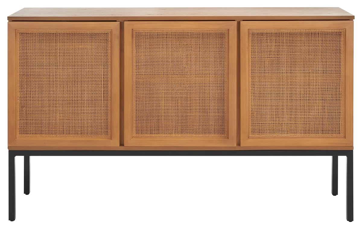 Coastal Rattan Sideboard with Three Doors