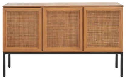 Coastal Rattan Sideboard with Three Doors