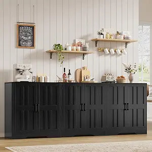 Sideboard Buffet Cabinet, Modern Farmhouse Kitchen Storage Cabinet, view 2