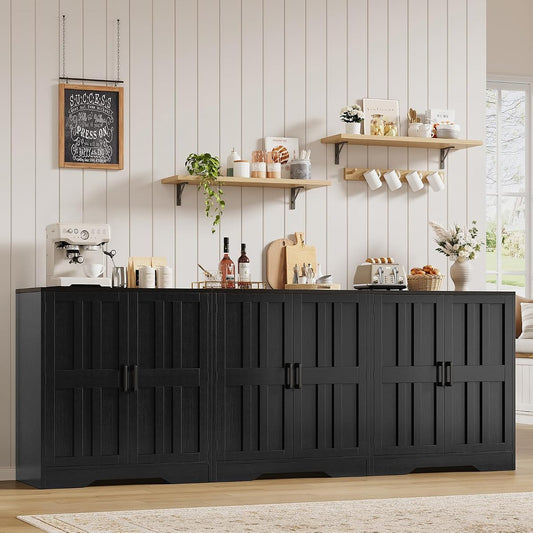 Sideboard Buffet Cabinet, Modern Farmhouse Kitchen Storage Cabinet