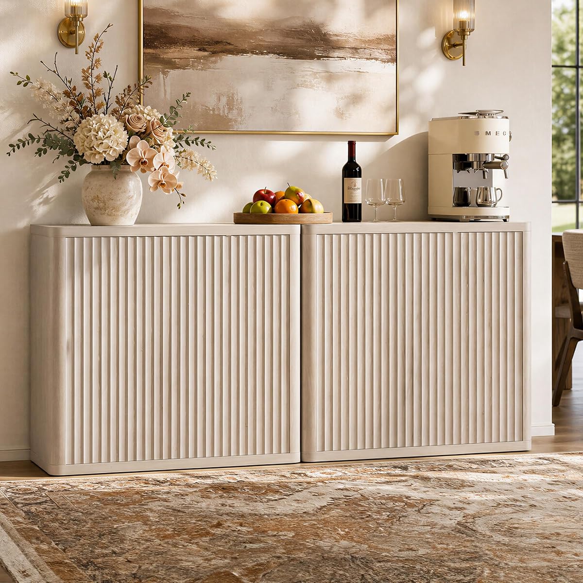 Buffet Cabinet with Storage 69.2" Sideboard Accent Modern Credenza with Doors