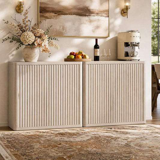 Buffet Cabinet with Storage 69.2" Sideboard Accent Modern Credenza with Doors
